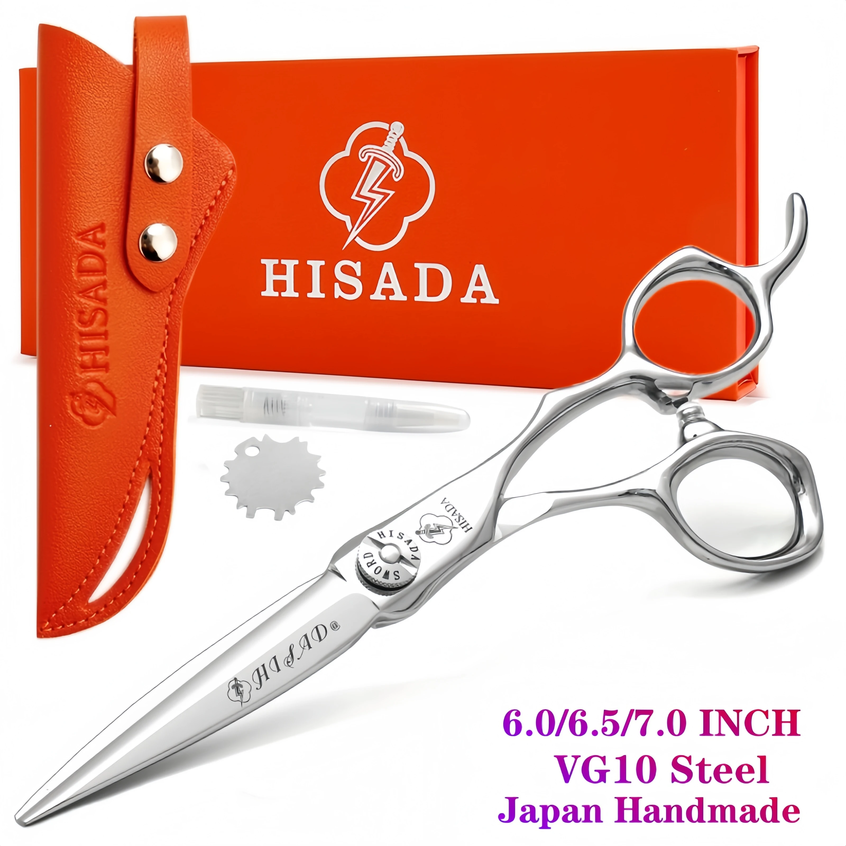 HISADA 散髪用シザー 6.5インチ HISADA 散髪用シザー 6.5インチ 栄達 シザー 6インチ クリスタル
