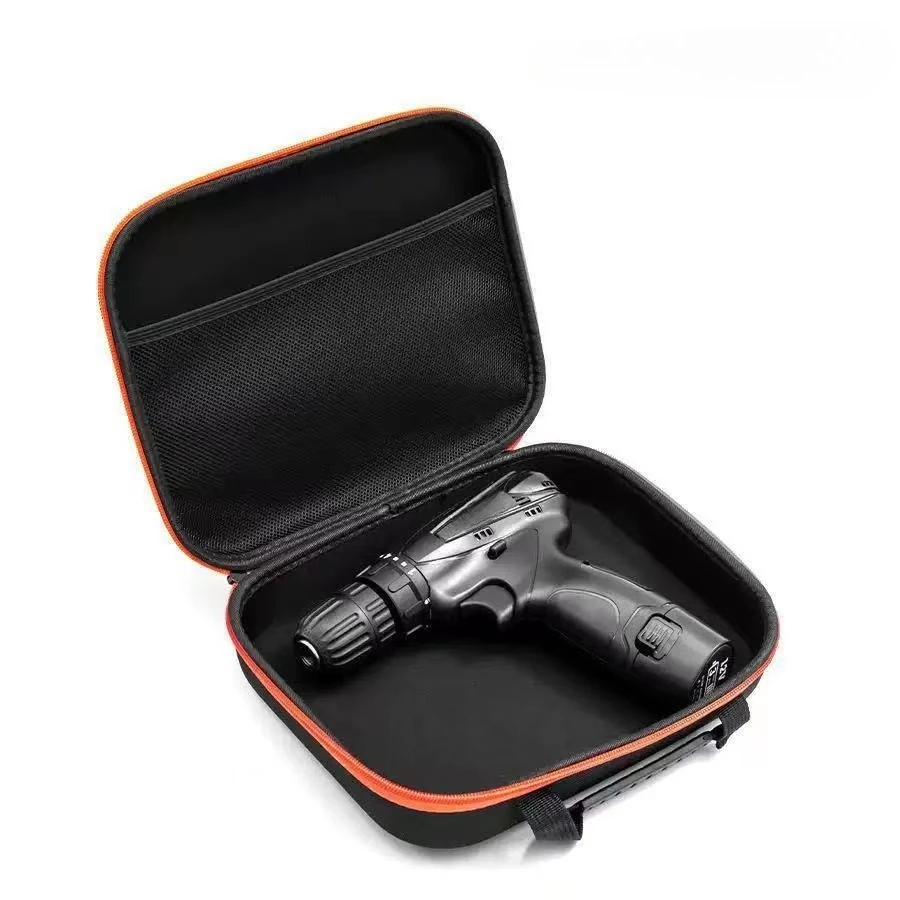 Zipper Drill Storage Bag, Compact Wear-Resistant Portable Tool Kit,Waterproof Large Capacity Electrician Tool Bag