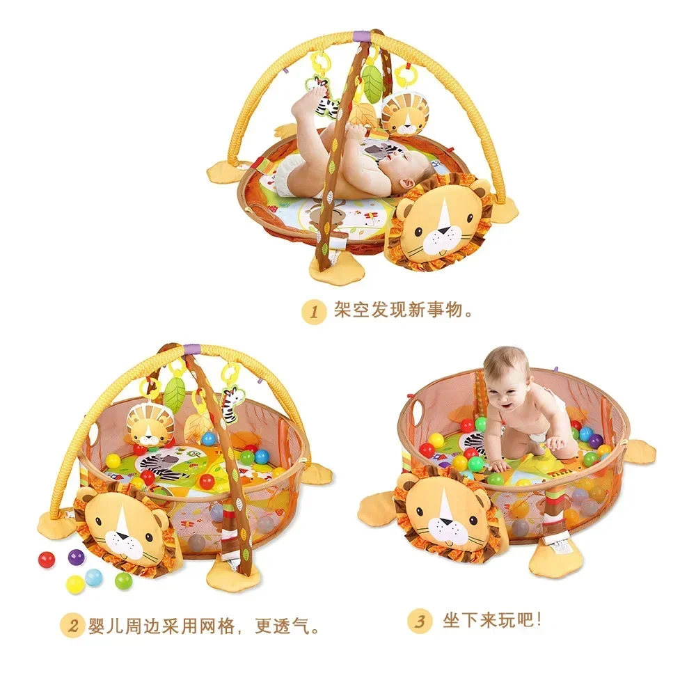 Baby Fitness Frame Crawling Game Blanket Multifunctional Educational Mat Fence Crawling Blanket Infant Rug Enlightenment Toys
