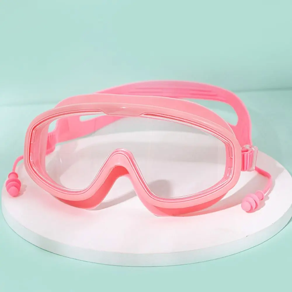 Outdoor Swim Goggles Waterproof Anti-Fog Wide View Scuba Diving Swimming Glasses with Earplugs Adult Youth Swim Eyewear 4