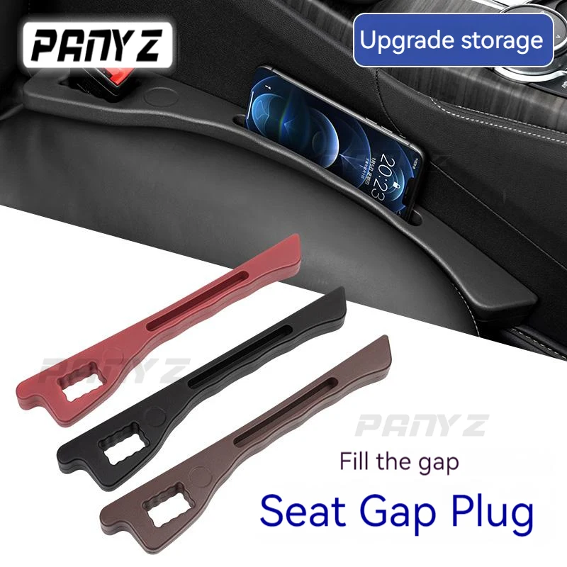 2Stuks Autostoel Gap Filler voor Nissan Qashqai Juke Sunny Tiida NV200, Side Seat Gap Plug Strip Lekvrij Inpluggen Strips Stop Dingen Dropping Accessoires,C Red
