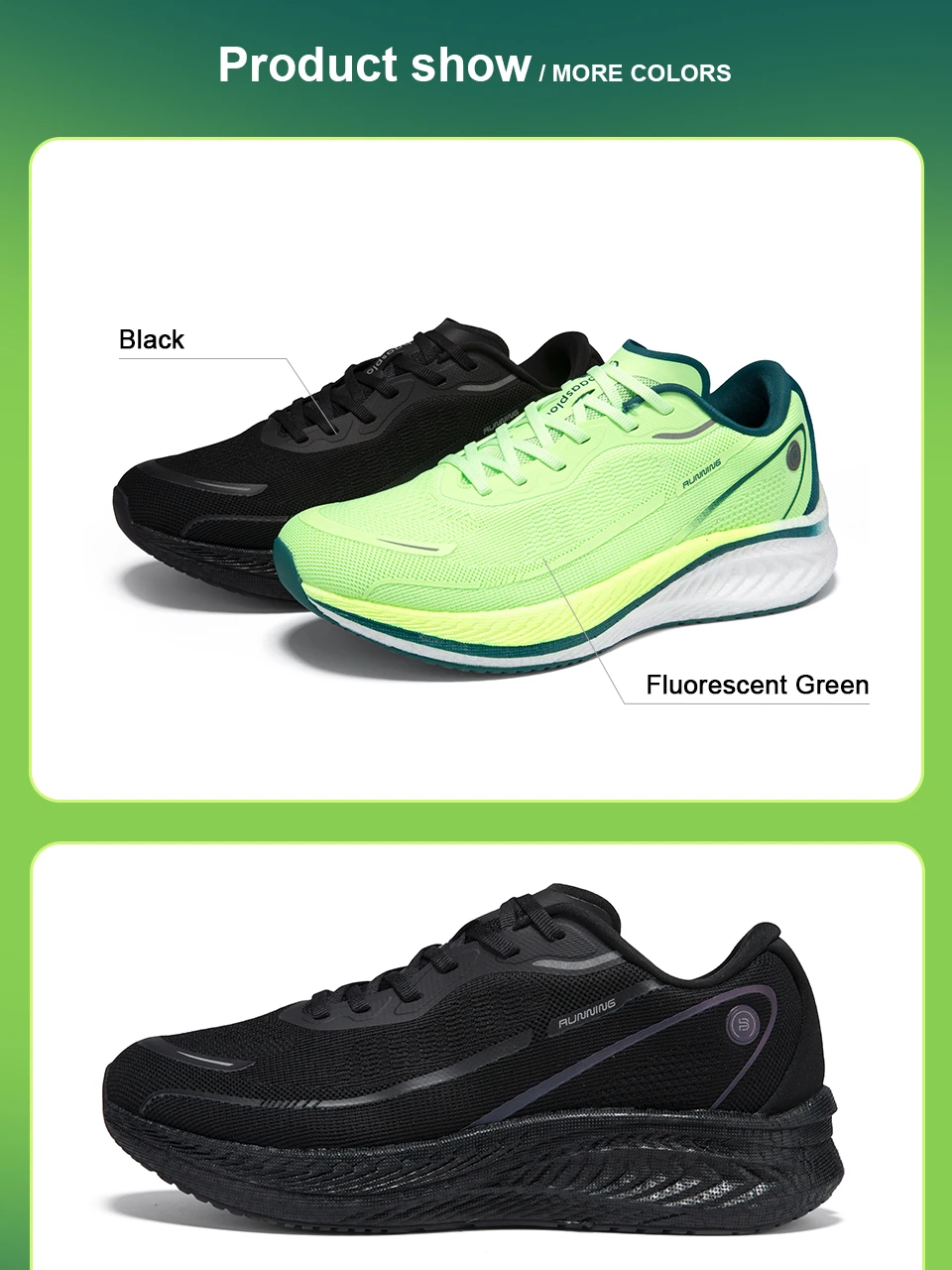 Baasploa Männer Sport Schuhe Outdoor Professionelle Carbon Platte Jogging Turnschuhe Männlichen atmungsaktive Polsterung Anti-slip Laufschuhe – Detail 18