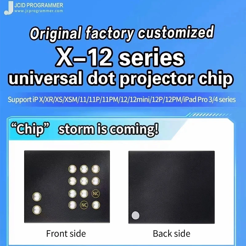 Jc Dot Projector Chip Jcid Face Universal Integrated Ic Dot Matrix Reticolo Ic Per Iphone X-12 Promax Ipad Pro 3/4 Face Id Repair