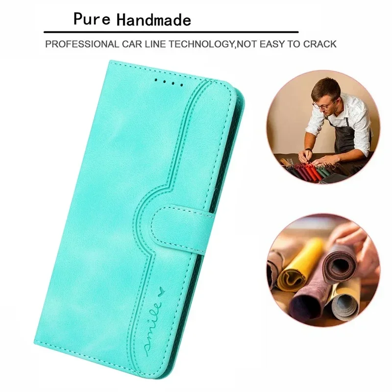 Enhanced Magnetic Flip Leather Wallet Case with Card Slot