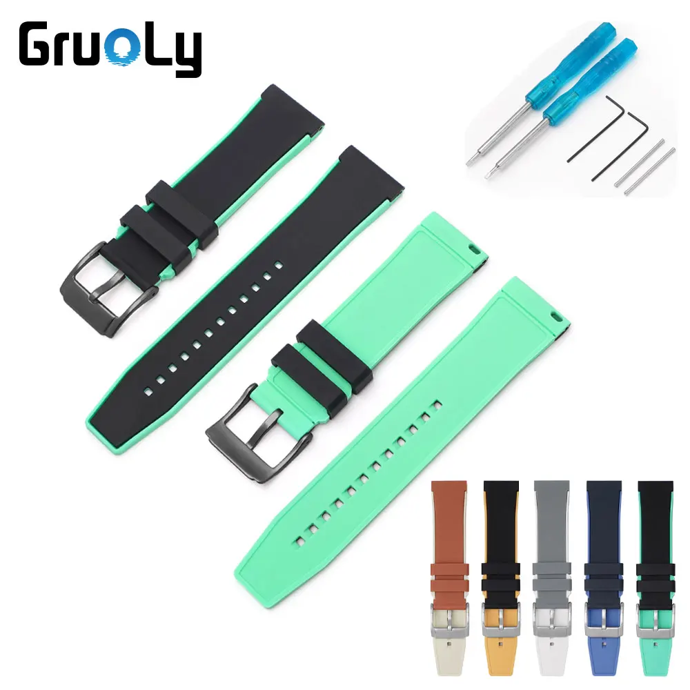 Cinturino In Gomma Siliconica Per Swatch X Blancpain Five Oceans Series Uomo Donna Cinghie 22Mm Bracciale Subacqueo Impermeabile Con Strumenti