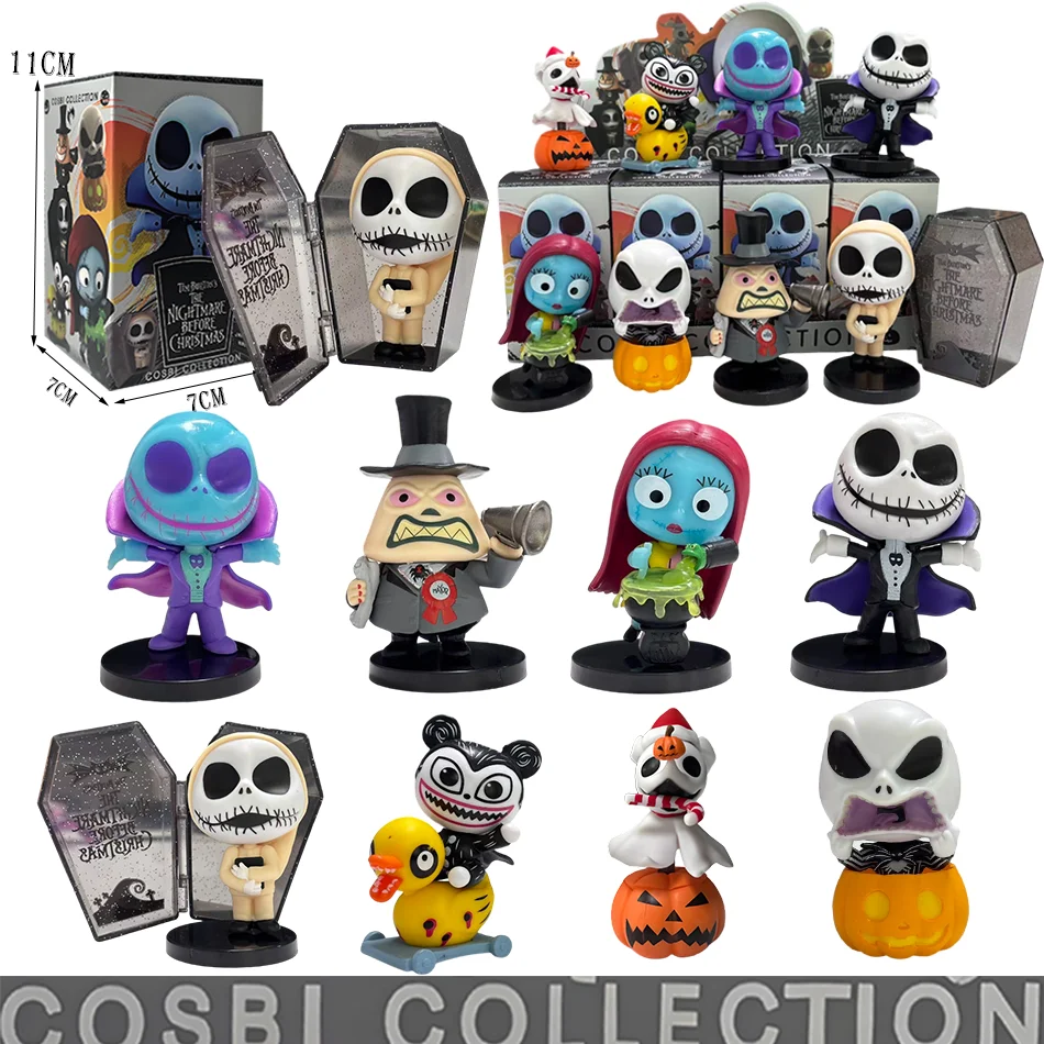 The Nightmare Before Christmas Blind Box Heiße Figuren Jack Sally Cosbi Sammlerfiguren Puppe Geschenke für Freunde Geburtstag/Weihnachten