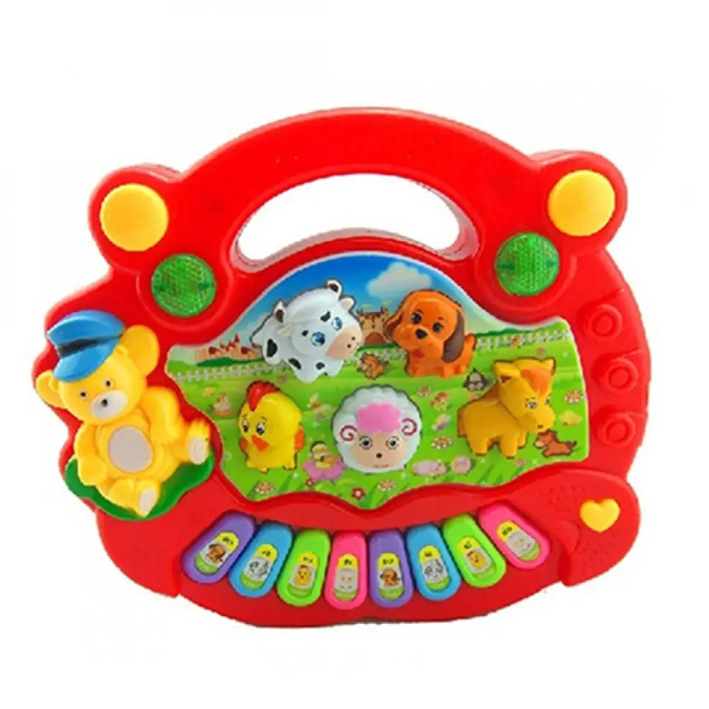 Piano Musical Teclado Fazenda Bebê Brinquedo Infantil - DengoToys