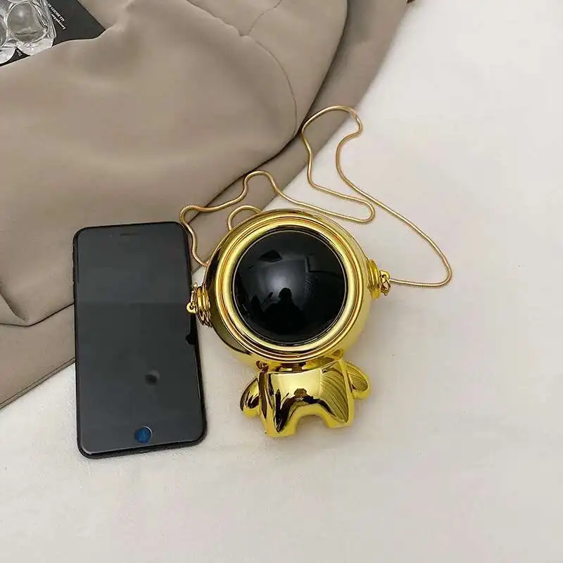 Crossbody Bag Leather Shoulder Bag Funny Acrylic Shoulder Bag Spaceman Bag New Fashion Banquet