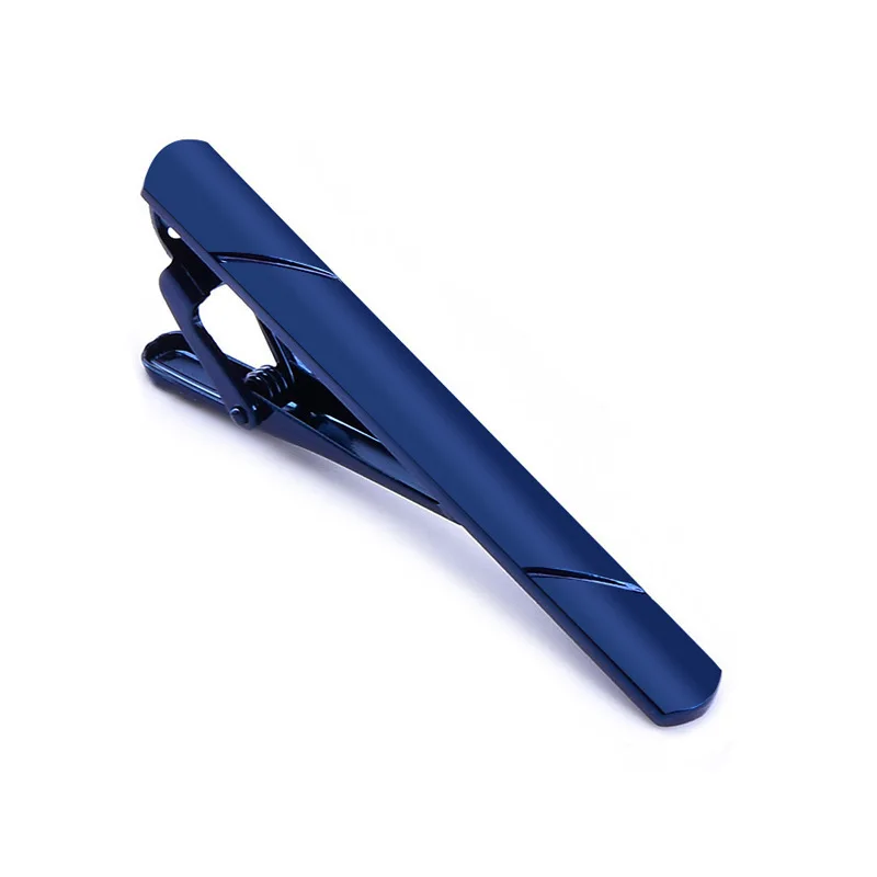 Elegant Metal Copper Tie Clip for Men - Colorful Necktie Bar Clasp