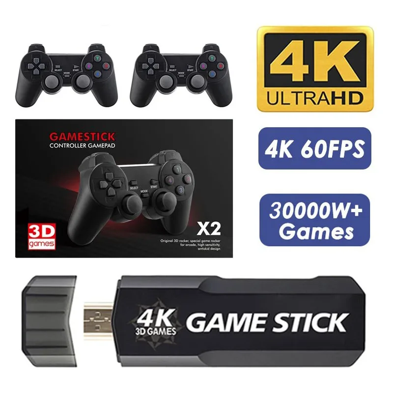 

GD10 Home Retro Video Game Console TV stick mini Machine Wireless HD 1080 P HDMI Output Dual Play TV 4K 3D Games stick Portable