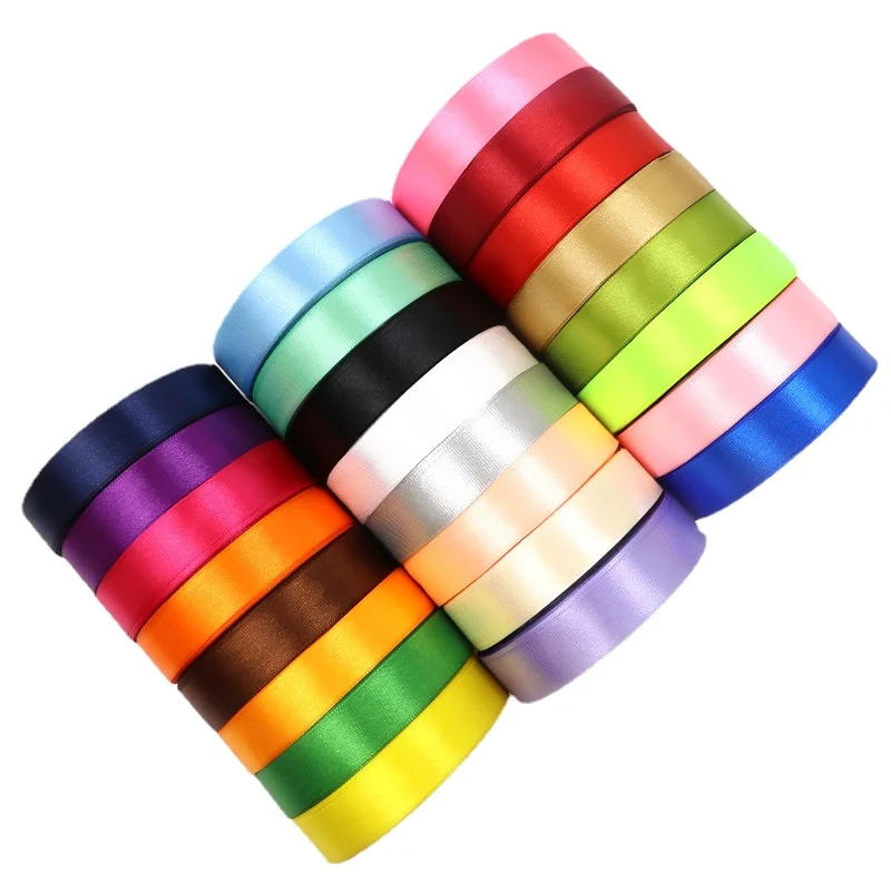 Polyester 2cm Ribbon Satin Ribbon Colorful Silk Gift Packaging Polyester Wedding Cake Decoration Bandage satin ribbons ribbon decoration ribbon supplies satin ribbon polyester ribbon