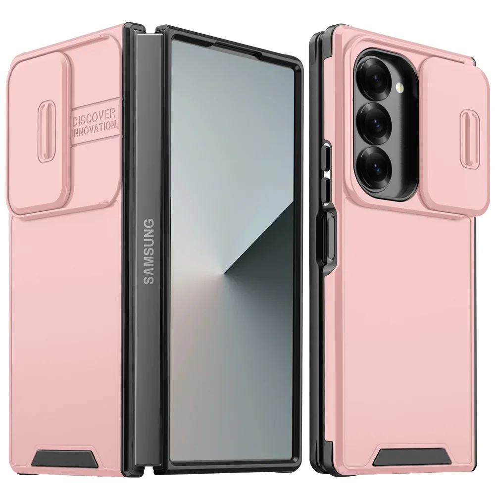 Luxury Slide Camera Protection Shockproof Armour Phone Case - Premium Back Cover
