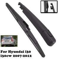 12" Rear Wiper Blade & Arm Set Kit For Hyundai i30 / i30cw 2007-2012 Windshield Windscreen Clean Rear Window 2008 2009 2010 2011 1
