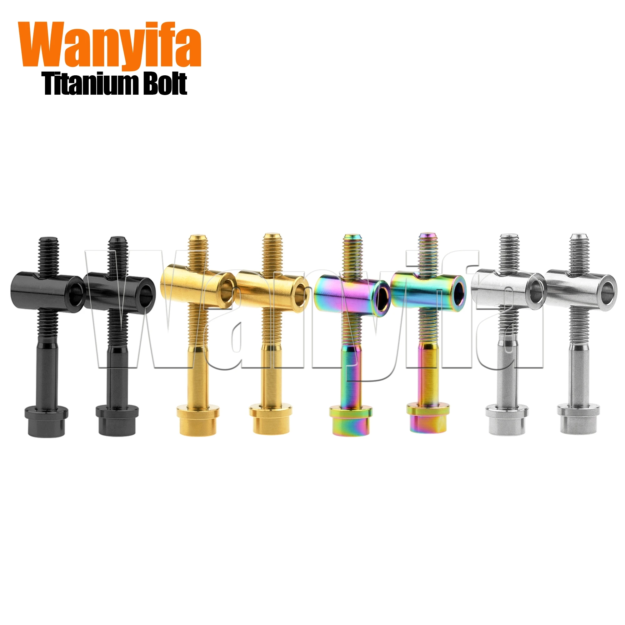 Wanyifa 티타늄 볼트 M5x30/40mm 자전거 시트 포스트 고정 볼트 MTB 도로 자전거 시트 포스트 안장 고정 나사 2Pcs