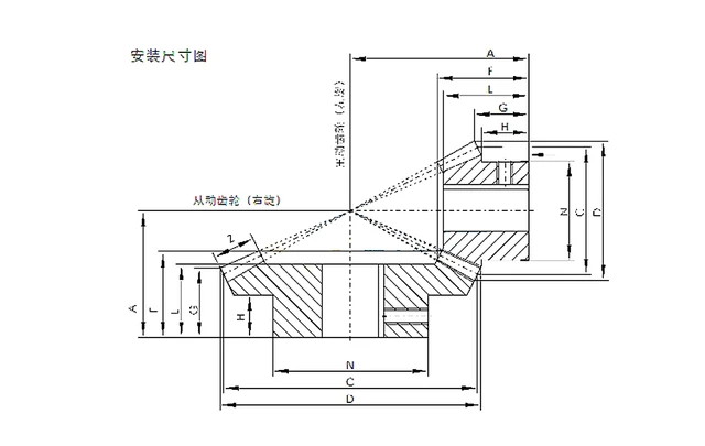 1 Coppia Di Ingranaggi Conici In Metallo Da 45# In Acciaio A 90 Gradi 1