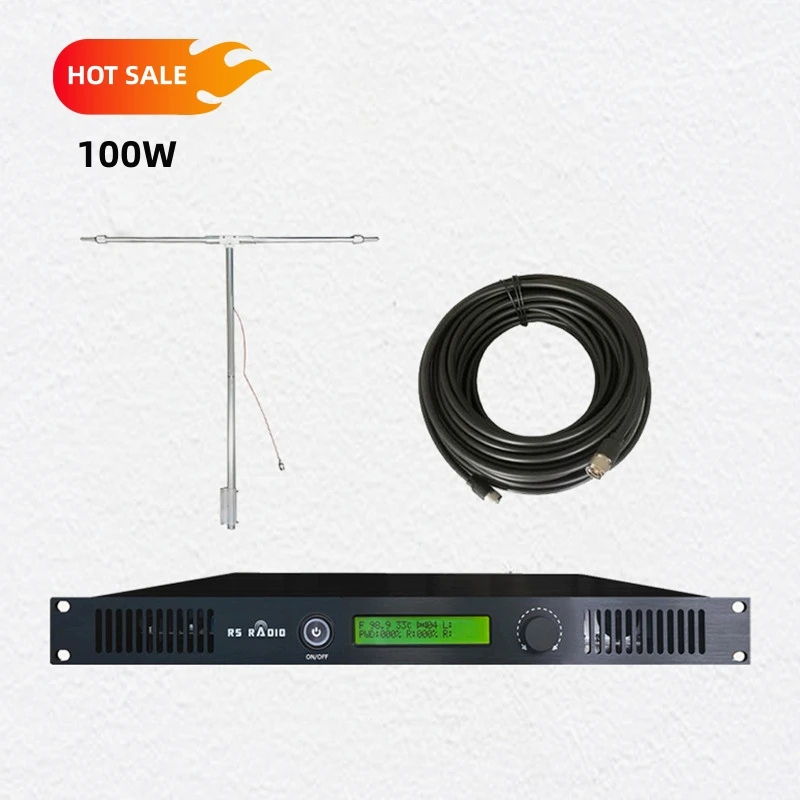 

Antenna and Cable +100 Watts 100w Fm Transmitter Kit