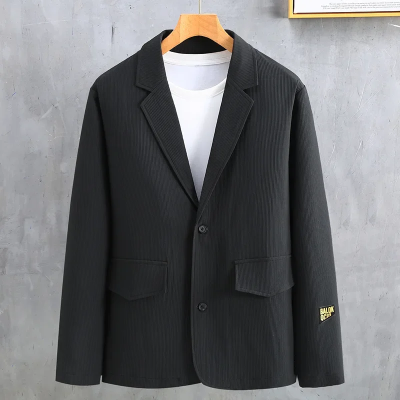 150KG New Men's Suit Coat Spring and Autumn New Fashion Fat Business Clothes Trend Casual Suit Plus Size 11XL 10XL 9XL