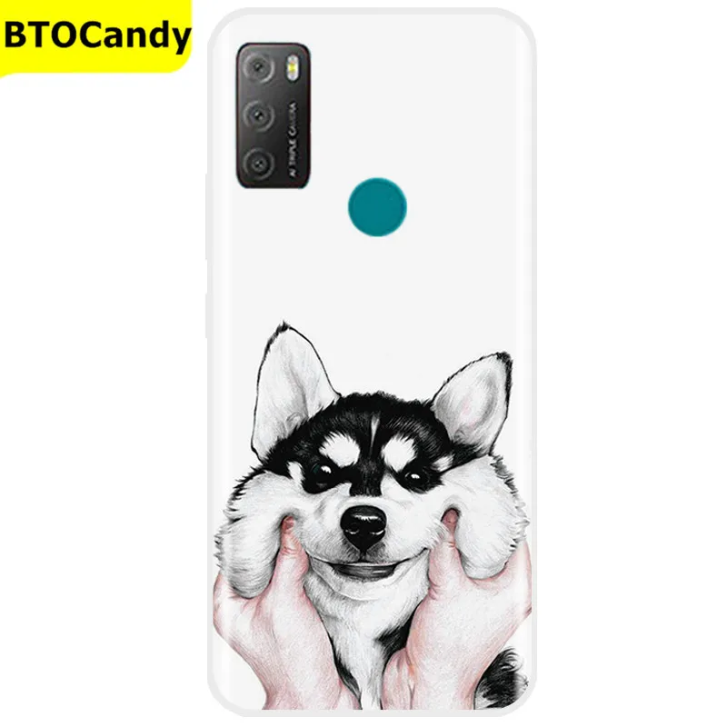 Painted Case For Alcatel 1S 2021 6025H Case TPU Soft Silicone Cover Phone Case For Alcatel 1S 2021 Case Tpu Cover Bumper Coque waterproof cell phone pouch Cases & Covers