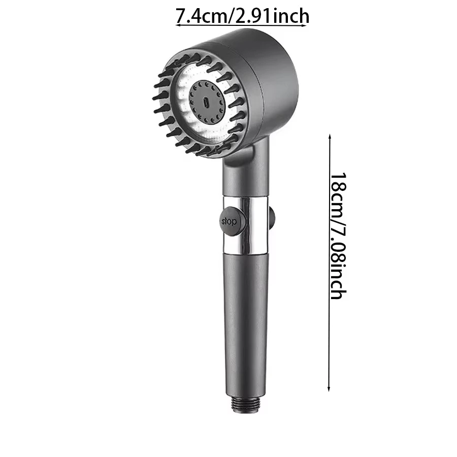 New 3 Modes Shower Head High Pressure Showerhead Portable Filter Rainfall Faucet Tap Bathroom Bath Home Innovative Accessories 6