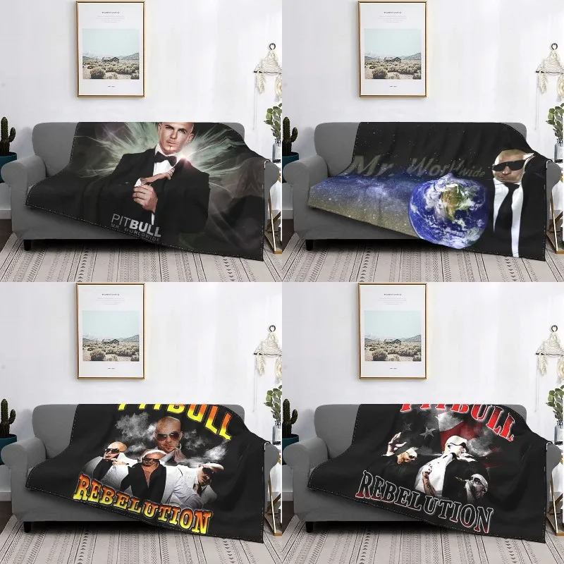 

Ultra-Soft Fleece Mr.Worldwide Throw Blanket Warm Flannel Blankets for Bed Office Couch Bedspreads