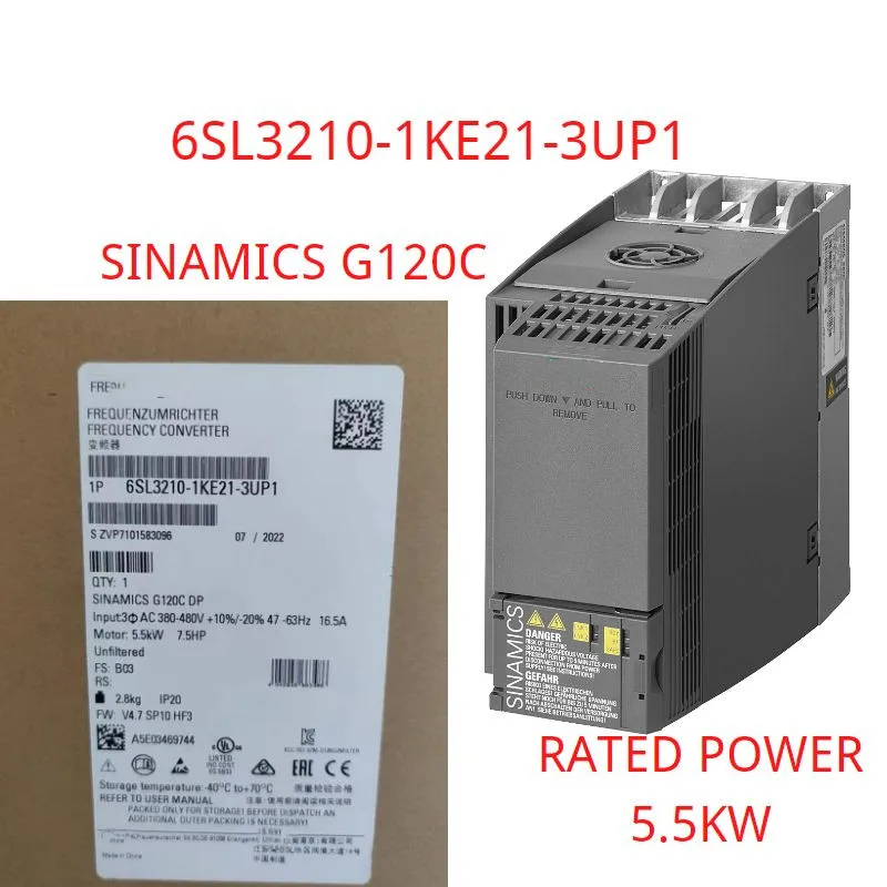 

6SL3210-1KE21-3UP1 Brand new SINAMICS G120C RATED POWER 5,5KW 6SL3210 1KE21 3UP1