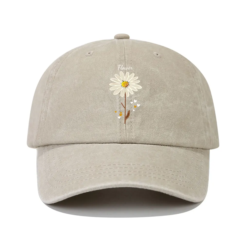 Colorful Daisies Floral Baseball Cap For Women - Adjustable Trucker Hat With UV Protection - View #2