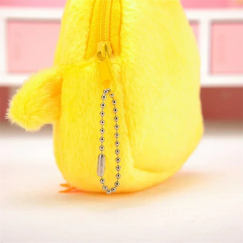 Plush keychain plush coin purse plush key chain wallet keychains 1pc 12cm Kawaii Cartoon Children Animals Plush Coin Purse Keychain Headphone Wallet Card Bag Pocket Pendant
