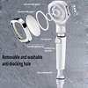 New High Pressure Shower Head Water Saving 3 Mode Shower Head Adjustable One Key Stop Water Massage Sprayer Bathroom Accessories 5