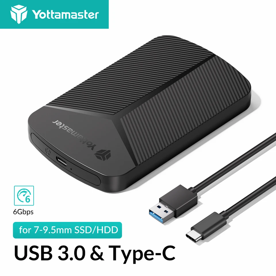 Storite Disco Rigido Esterno 1TB HDD USB 3.0 Ultraveloce e Sottile Espansione Archiviazione Backup Dati - Disco Rigido Portatile Compatibile con Mac, Laptop, PC, PS4 (Nero