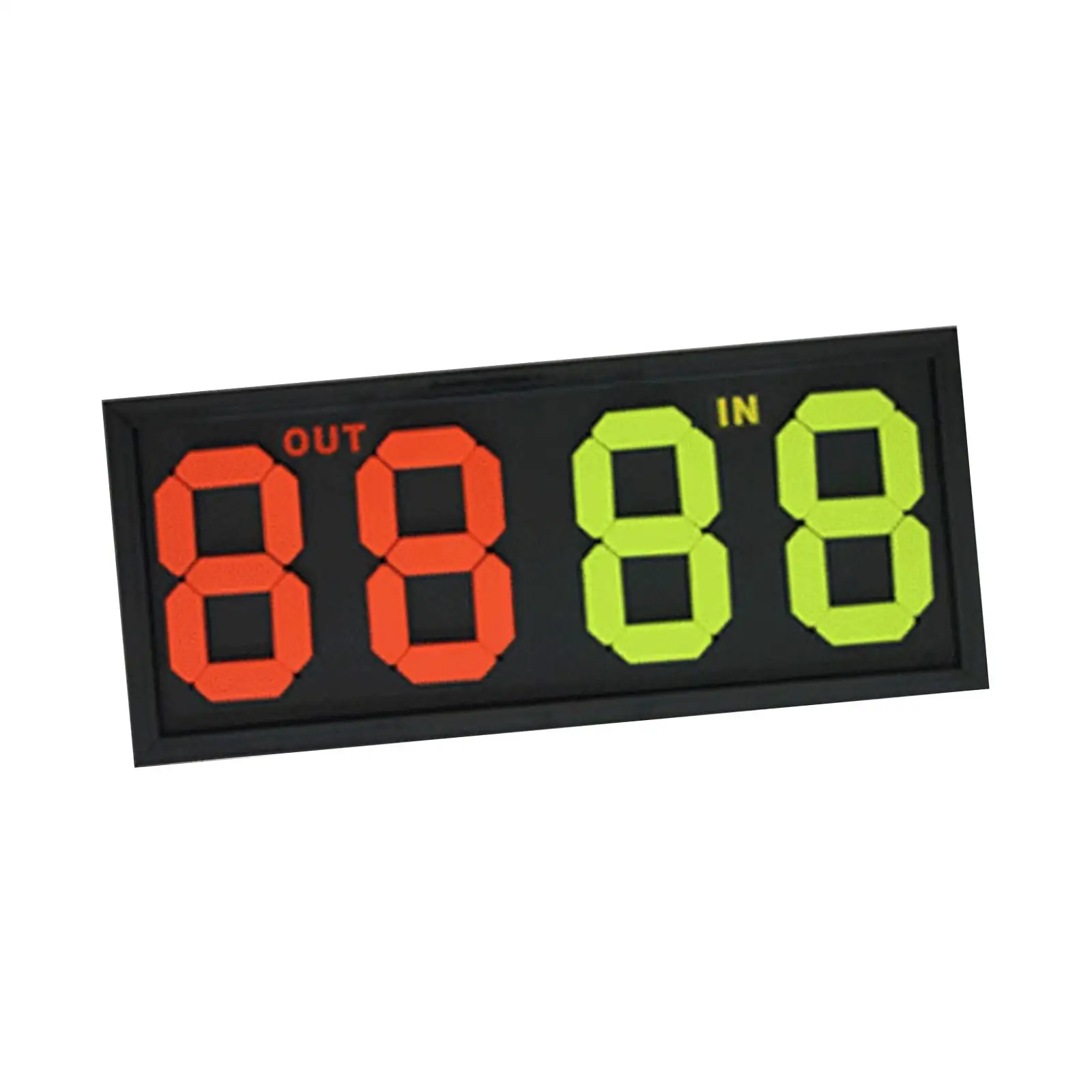 Football Soccer Manual Substitution Board Card 4 digits for Basketball Game Manually Fliping Numbers Doublesided Display Durable