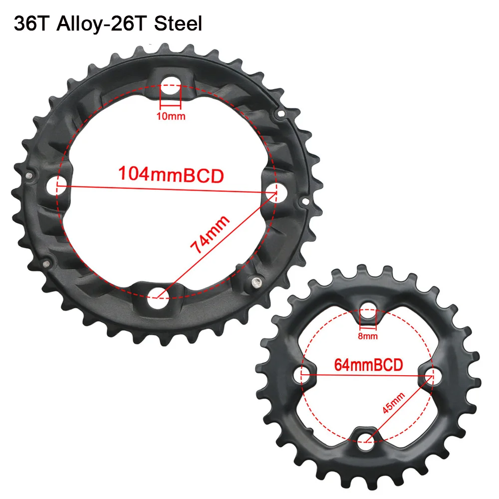 チェーンリング Shimano,sram,slx,xt,104 bcd,64bcd,9スピード,10スピード用の自転車