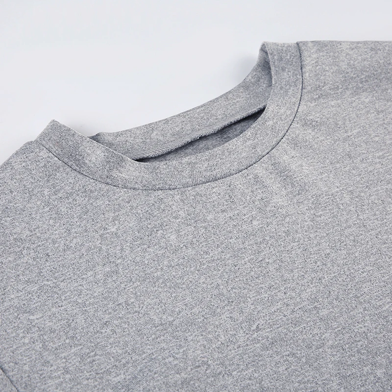 Solid O-neck Crop Top Women Casual Basic Short Sleeve Fitted T-shirt Summer Minimalist Outfits High Street Lady Tee