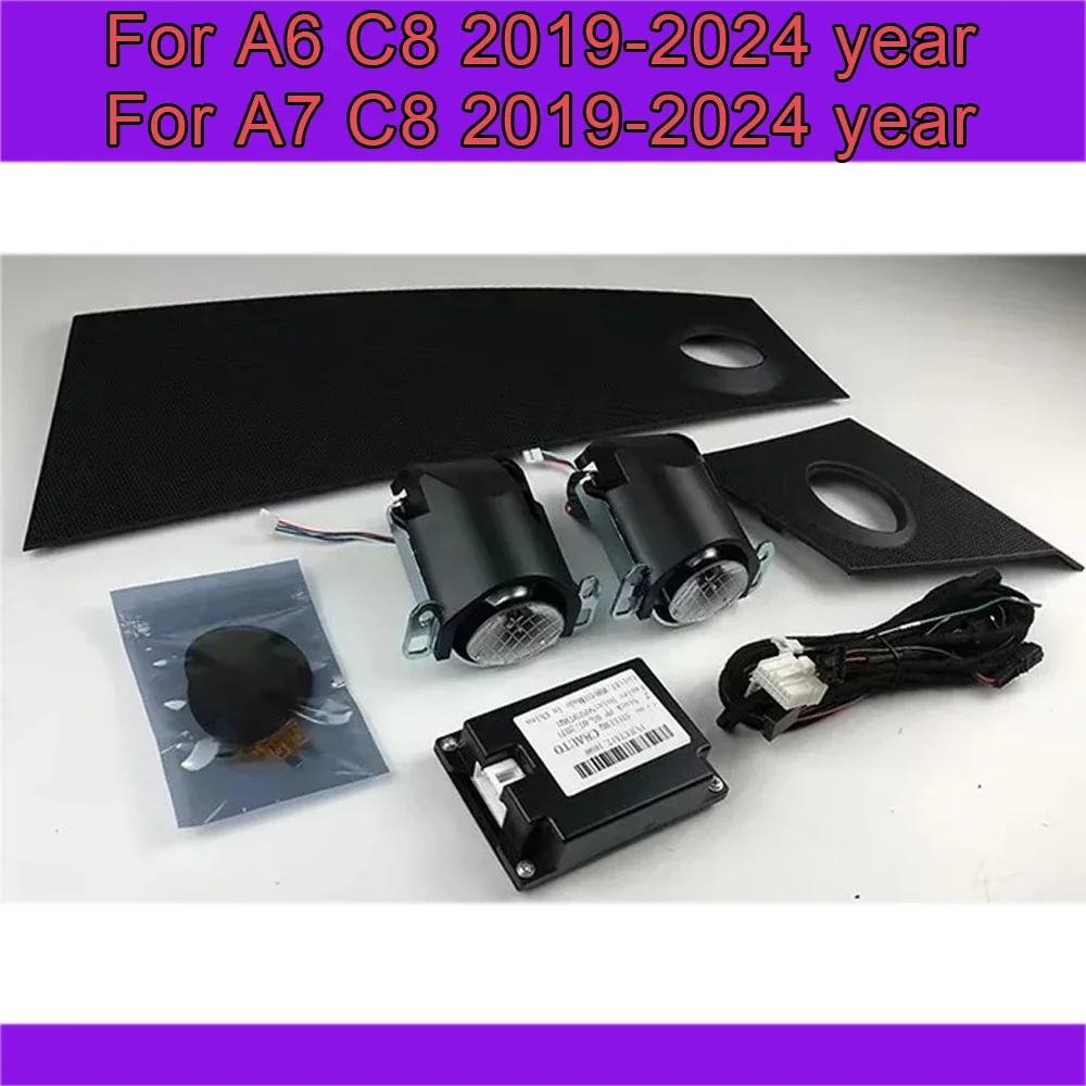 For Audi A4 A5 A6 A7 Q5 Q7 Q8 C7 C8 B9 LED Lifting Tweeter Speaker 32 Colour Car