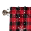 Valances for Windows Kitchen Living Room Small Window Valance Christmas Snowflakes All Hearts Come Home For  Christmas 1 Panel 4