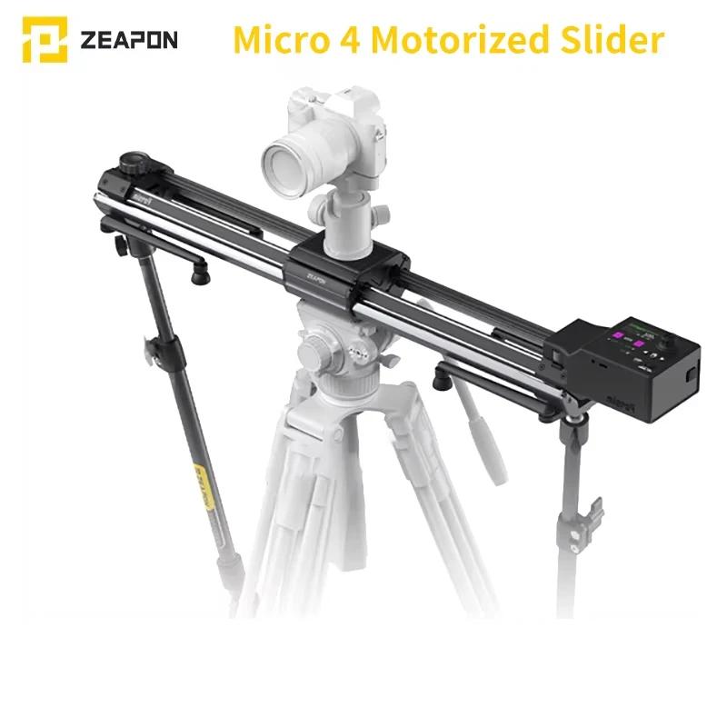 ZEAPON New Micro 4 Motorized Slider Rail E500 E700 E1000 M500 M700 M1000 For DSLR Camera Video Double Distance Portable Slider