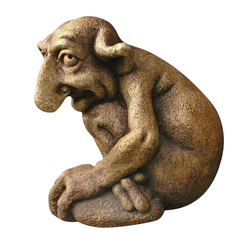2X Garden Gargoyle Statue Naughty House Buddys Home Ornaments Decorazione E Stravagante Gargoyle Homeland