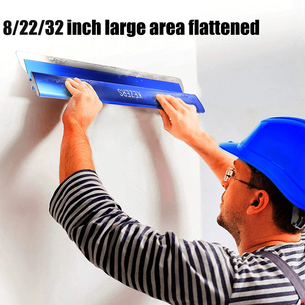 55/80cm Drywall Smoothing Spatula Skimming Flexible Blade Knockdown Spatula Extruded Aluminum Knife DIY Wall Tools drywall spatula