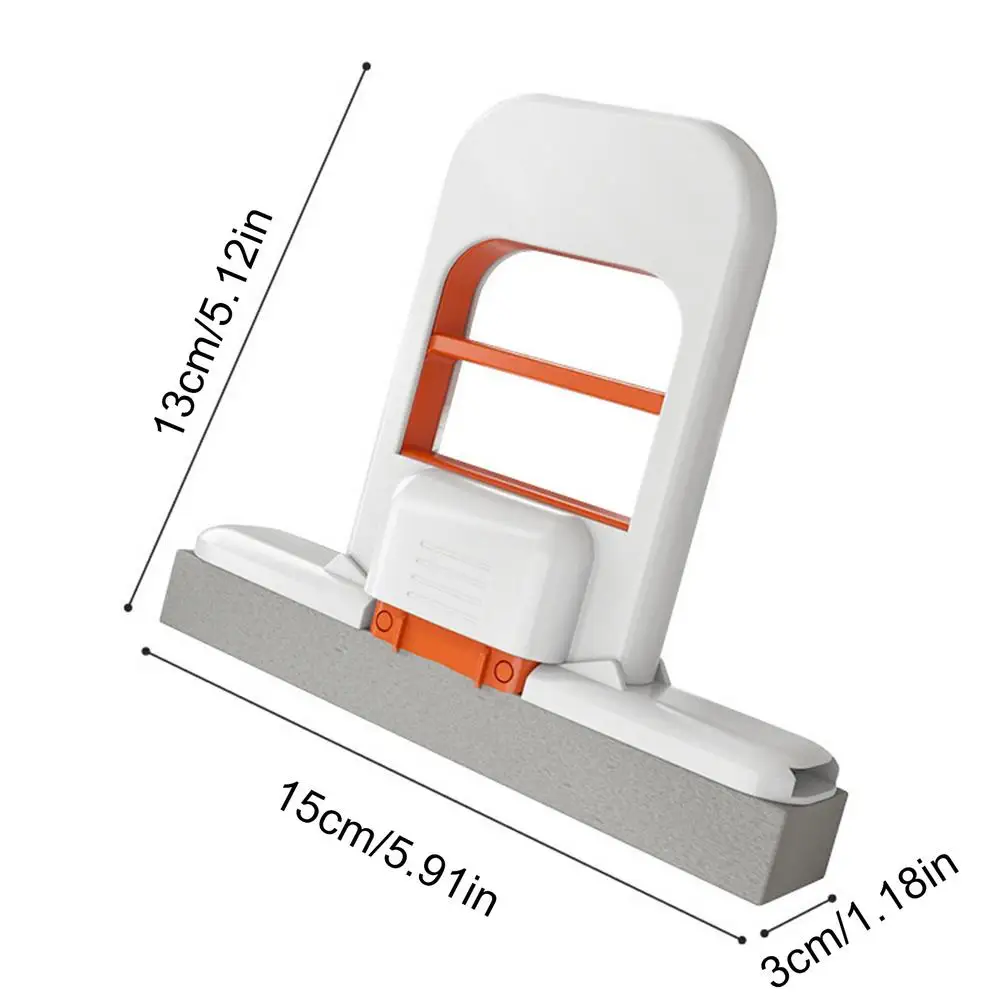 Orange handheld mop
