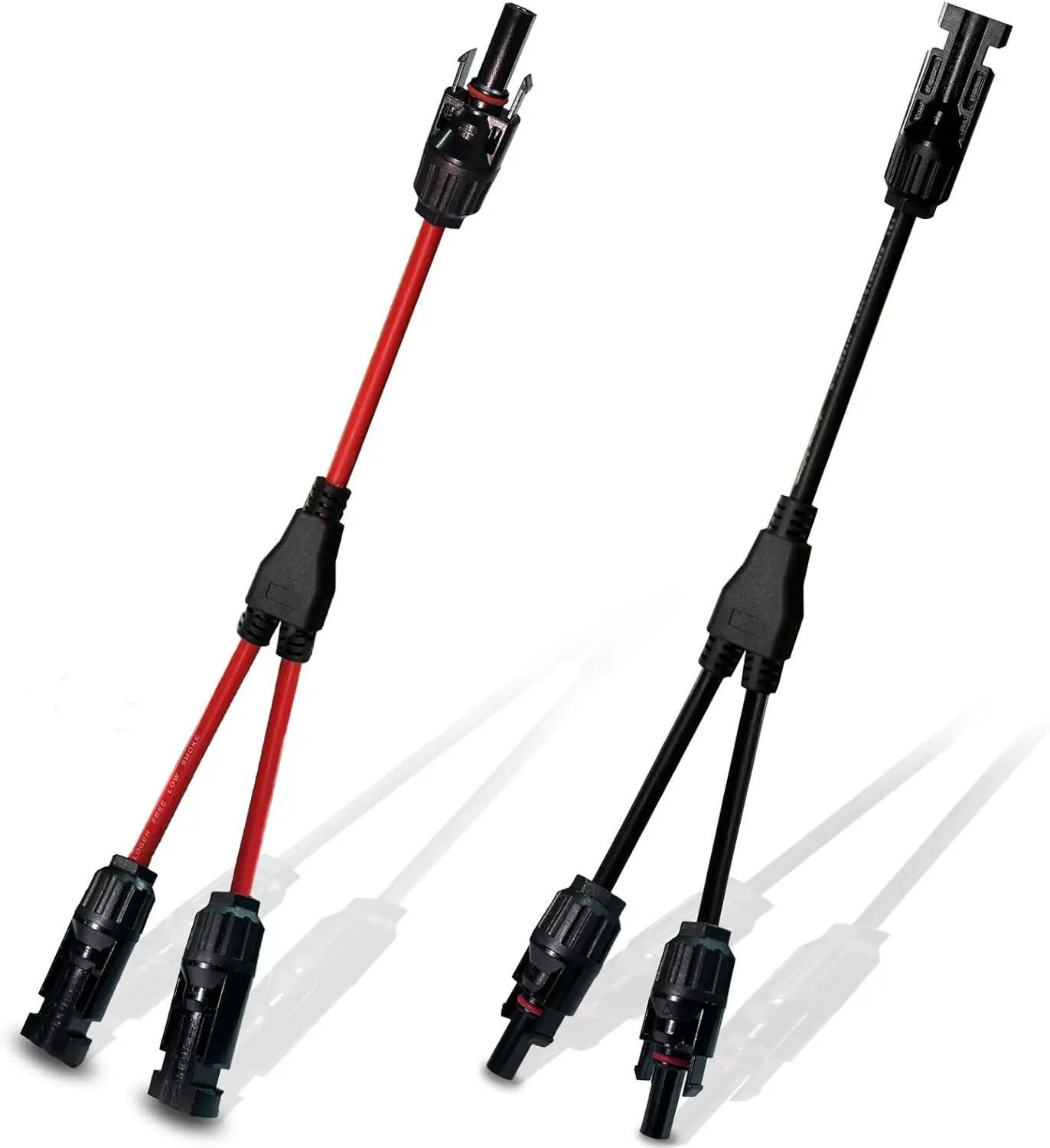 Conectores negros Y rojos para Panel Solar, 1 par de conectores de rama mejorados, Kit de herramientas de enchufe de Cable adaptador para Panel Solar