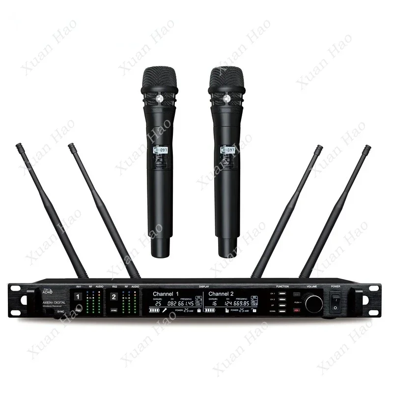 무대 공연 무선 UHF 마이크, KSM8 듀얼 채널 헤드셋 마이크, KSM9 교회 마이크, AD4D