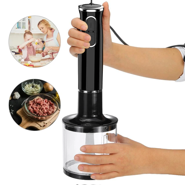 1000W Kitchen Immersion Blender, 4-In-1 Stainless Steel Handheld Blender  Stick Mixer Handheld Blender, Smoothie Blender - AliExpress