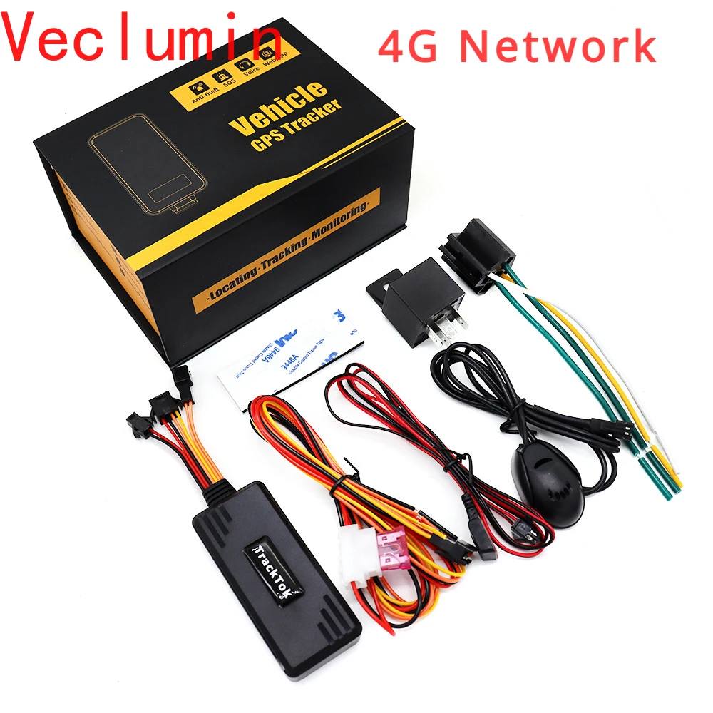 

4GVehicle 8pin GPS Tracker Gt06 Protocol Multi-Function Automotive GPS Locator Anti-Theft One-Click Lock CarPositioning AppSmart