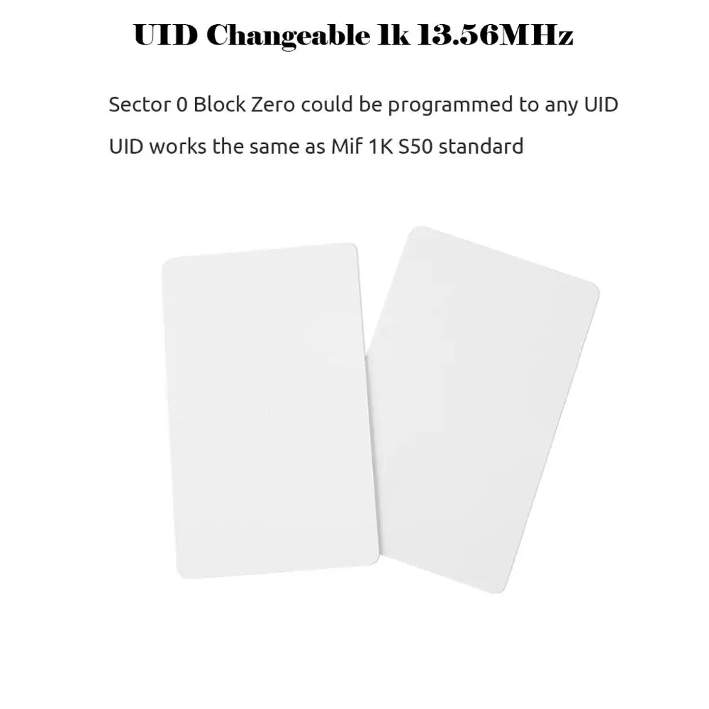 Rewritable RFID 13.56MHz CUID UID Blank Card Clone Card Copyable Changeable Smart IC S50 Duplicator 10PCS rfid cards
