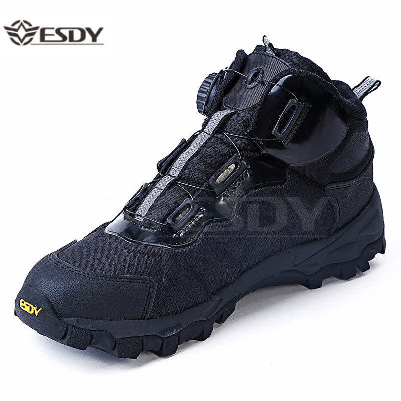 

Men Tactical Military Boots Outdoor Hiking Shoes Leather Boots Autumn Winter Combat Army Ankle Boots Botas Hombre