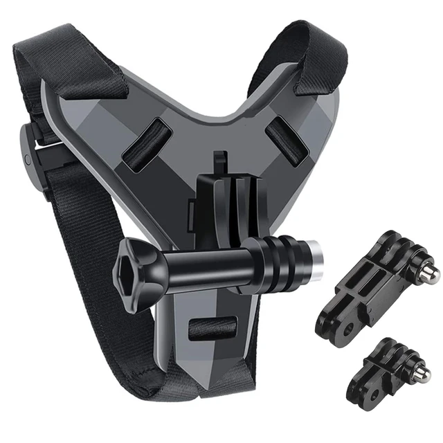 Motocicleta Capacete Chin Mount Strap para GoPro Hero, Stand Action