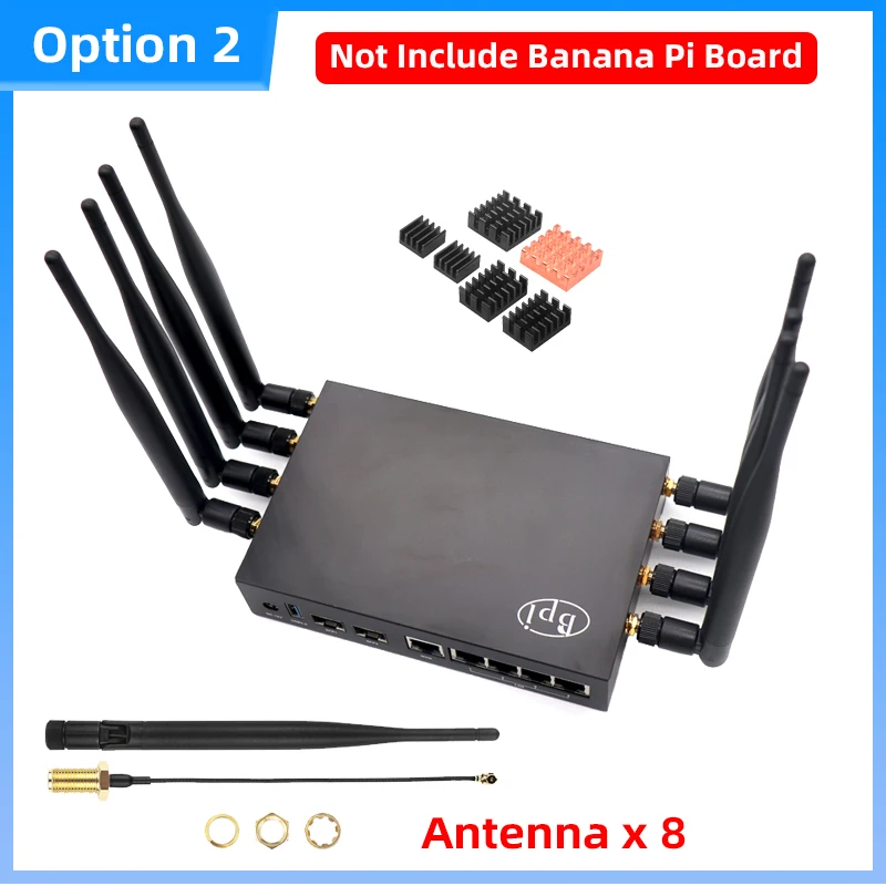 Fonte de alimentação opcional, Antena WiFI para BPI R3
