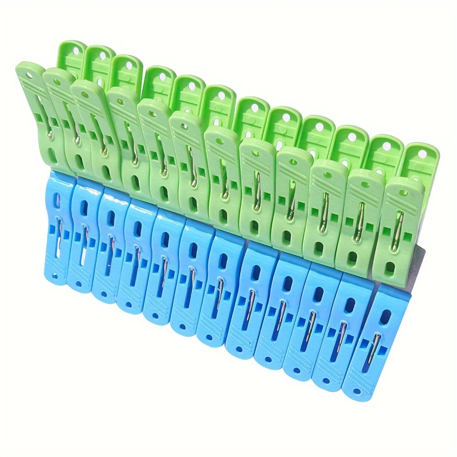 24Pcs Small Laundry Clothespins Strong Clamping Force Multifunctional Pegs for Drying Quilts Clothes Towel racks for bathroom
