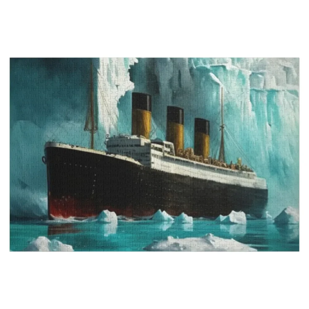 

Titanic at sea Jigsaw Puzzle Personalized Gift Ideas Customized Toys For Kids Wood Photo Personalized Name Wooden Toy Puzzle