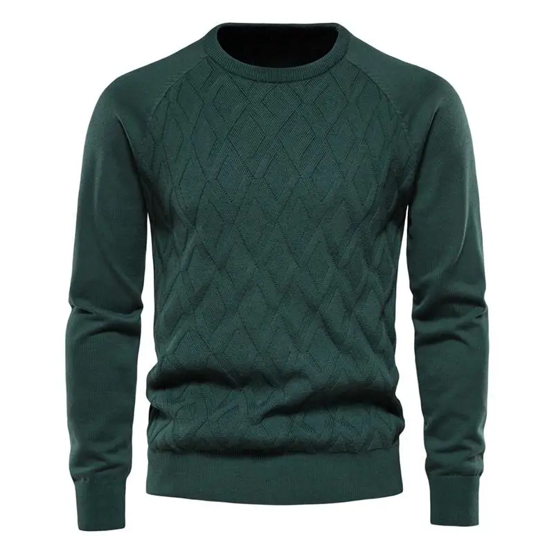 Men's Sweater 2023 Autumn And Winter New Slim-Fit Bottom Sweater Casual Large Size Knitted Top