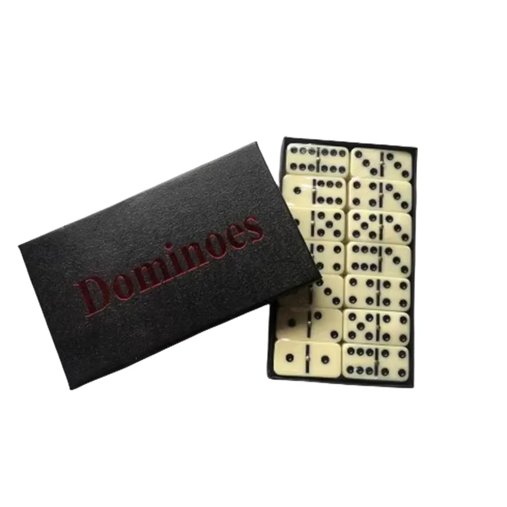 Double Six Club Pub Dot Dominoes Game Set 28 Double 6 Dominoes Set